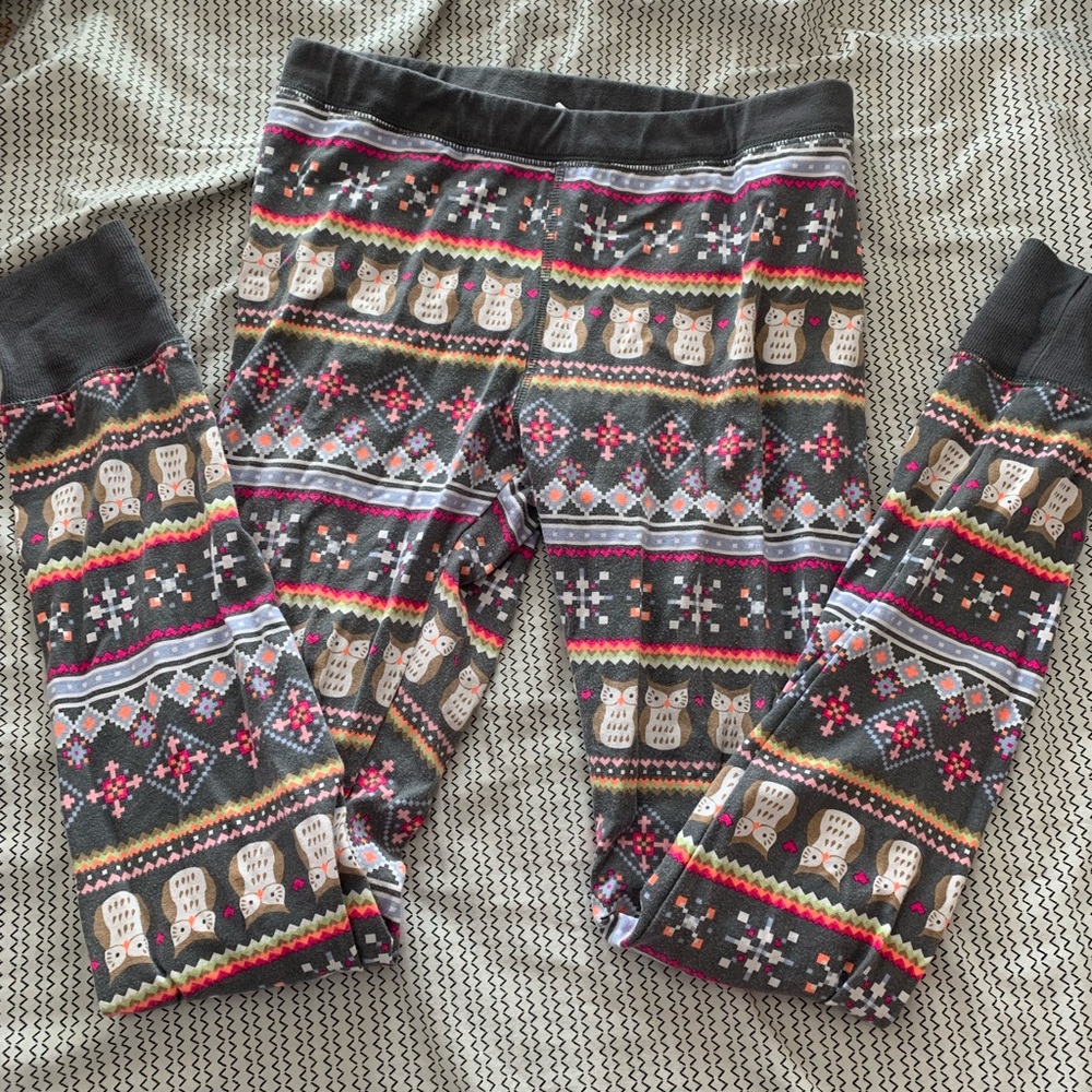 patterned grey leggings